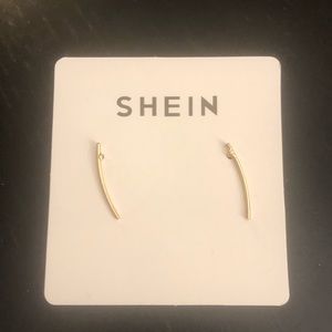 SHEIN ear crawlers for pierced ears in gold
